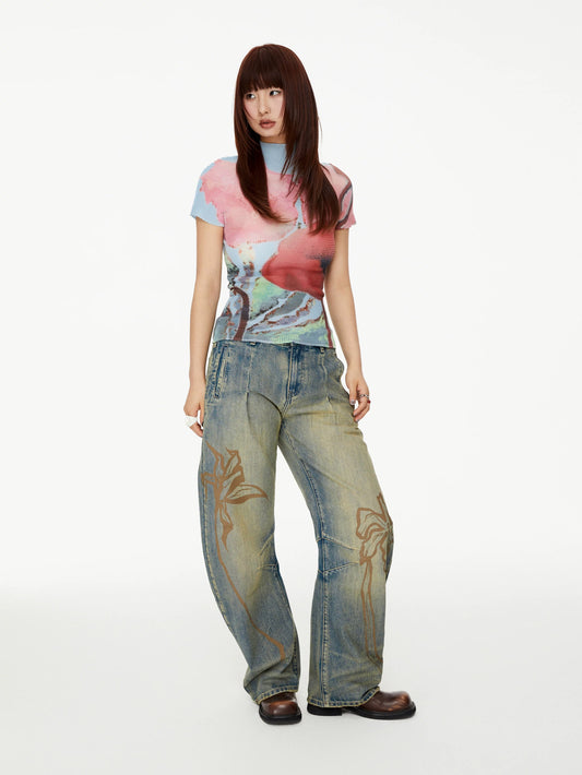 Gardenwave Pixel Tee